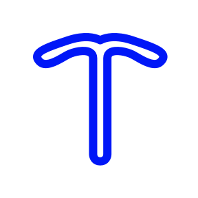 Verhütungsschirmchen blau