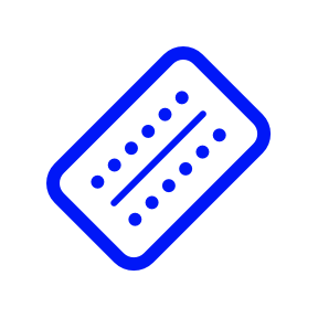 Gestagenpille blau