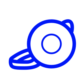 Verhütungsschwamm blau