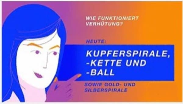 VERHÜTUNG MIT KUPFERSPIRALE, KUPFERKETTE, KUPFERBALL, GOLDSPIRALE ODER SILBERSPIRALE
